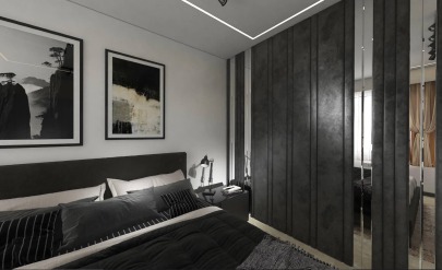 طراحی داخلی مدرن سبز در اتاق